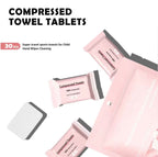 QuickClean - Compressed Towels 100% Biodegradable Make Up Wipes