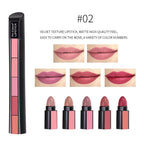 Fit Colors - 5 Colors Matte Velvet Lipstick Waterproof