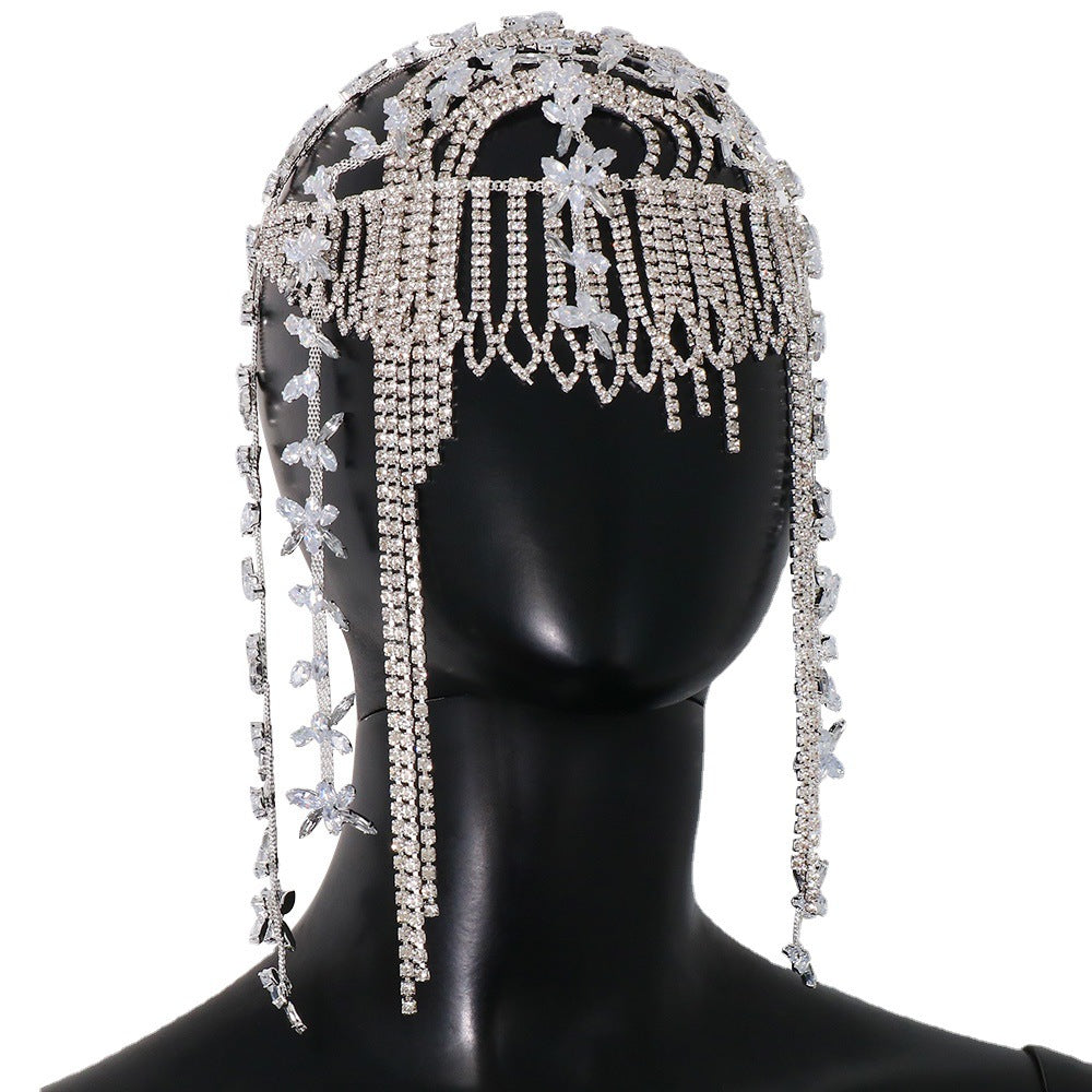 Leaf Water Diamond - Stage Chain Tassel Headpiece
