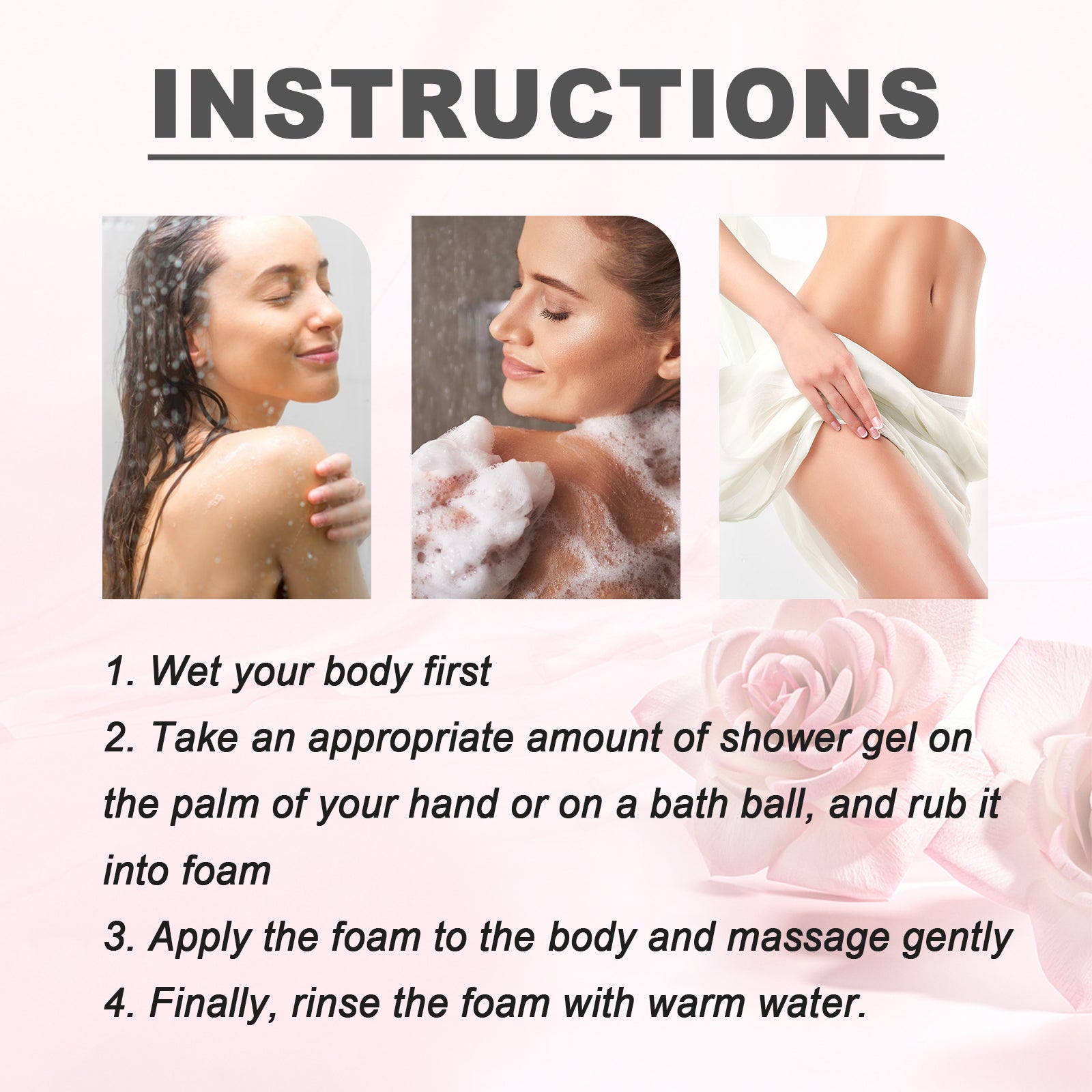 OceAura - Acidified Body Wash - Peony Rose