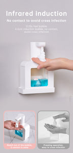 Cute Cat Rechargeable Touchless Automatic Soap Dispenser 400ml with Night Light