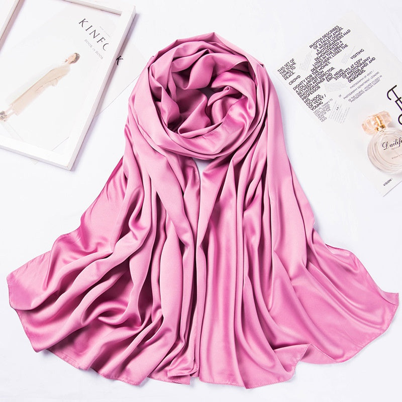 Hijab - Large Matte Satin Silk Headscarf