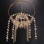 Leaf Water Diamond - Stage Chain Tassel Headpiece