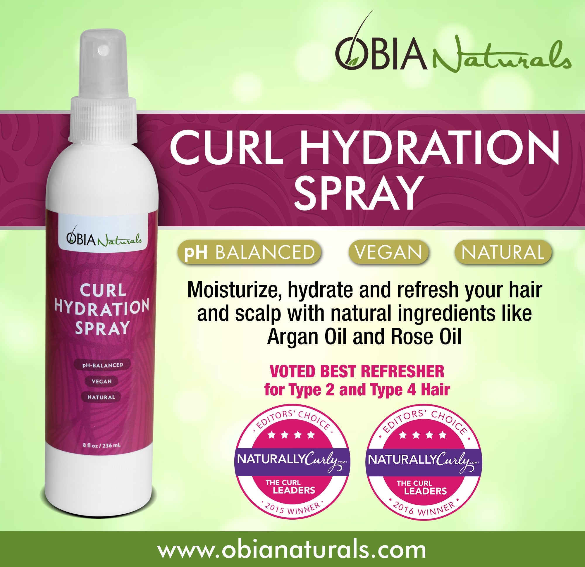 OBIA Naturals - Curl Hydration Spray