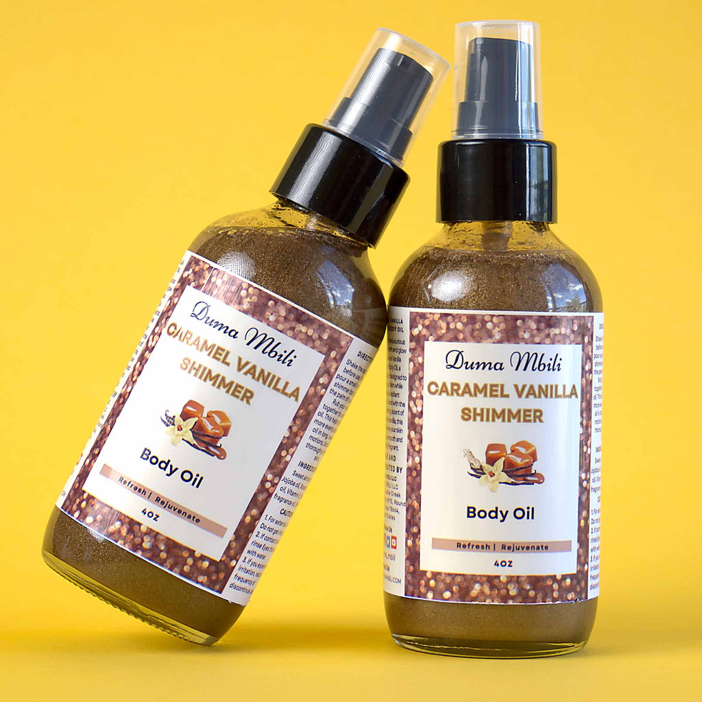 Duma Mbilli - Caramel Vanilla Shimmer Body Oil
