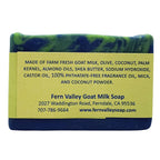 Fern Valley - Handmade Goat Milk Soap | Hydrating With Antioxidants | Tropical Coconut & Lime Verbena Scent