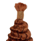 Private Label - Copper Deep Wave Color 350 Bulk 100% Human Braiding Hair