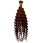 Private Label - Copper Deep Wave Color 350 Bulk 100% Human Braiding Hair