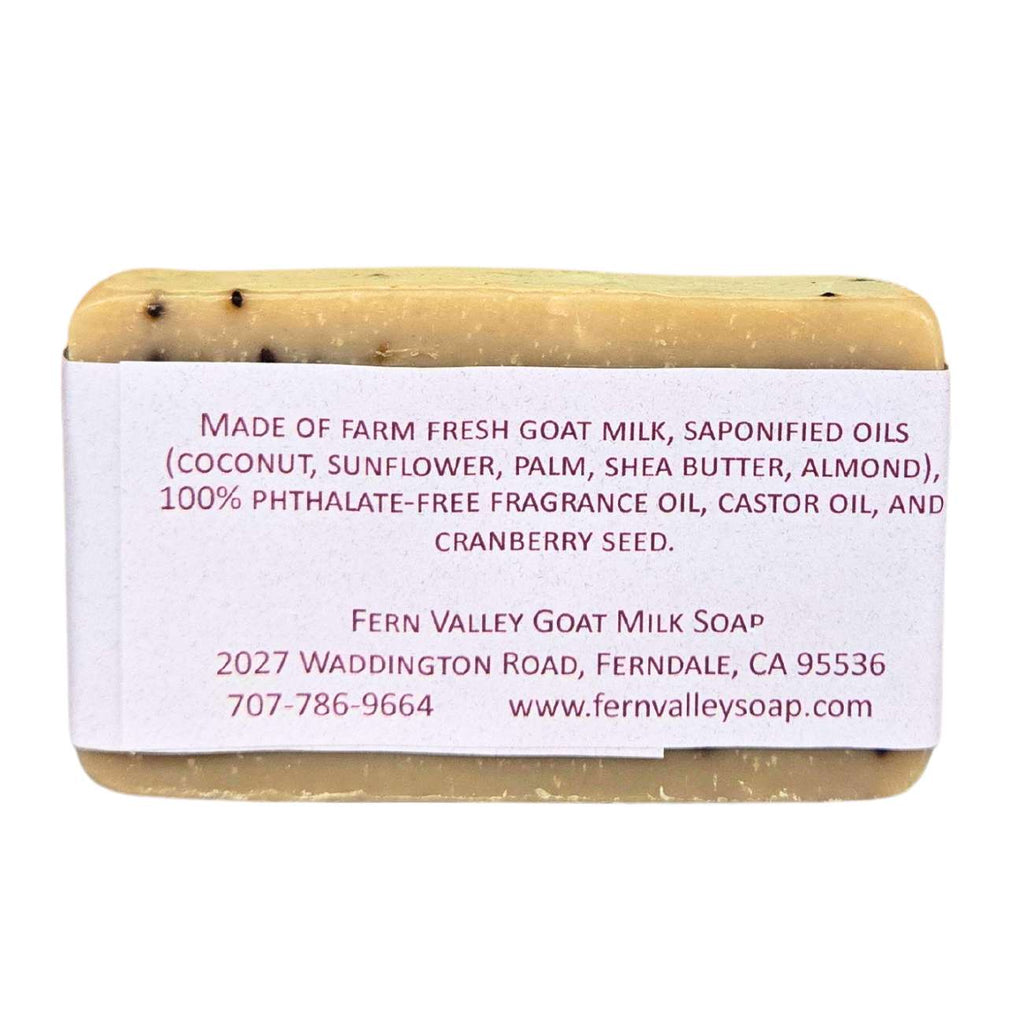 Fern Valley - Natural Goat Milk Soap | Exfoliating Scrub | Cranberry Pomegranate