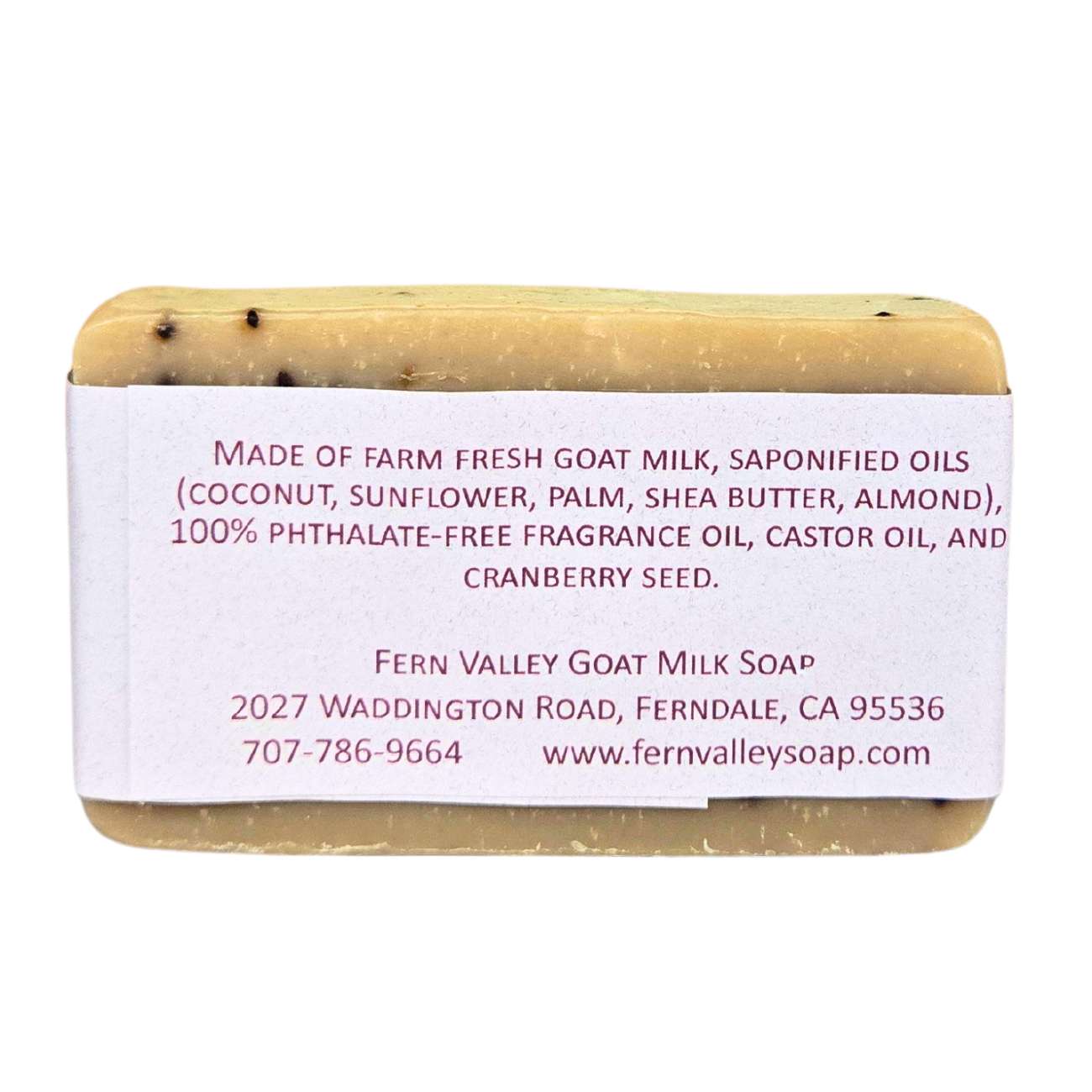 Fern Valley - Natural Goat Milk Soap | Exfoliating Scrub | Cranberry Pomegranate