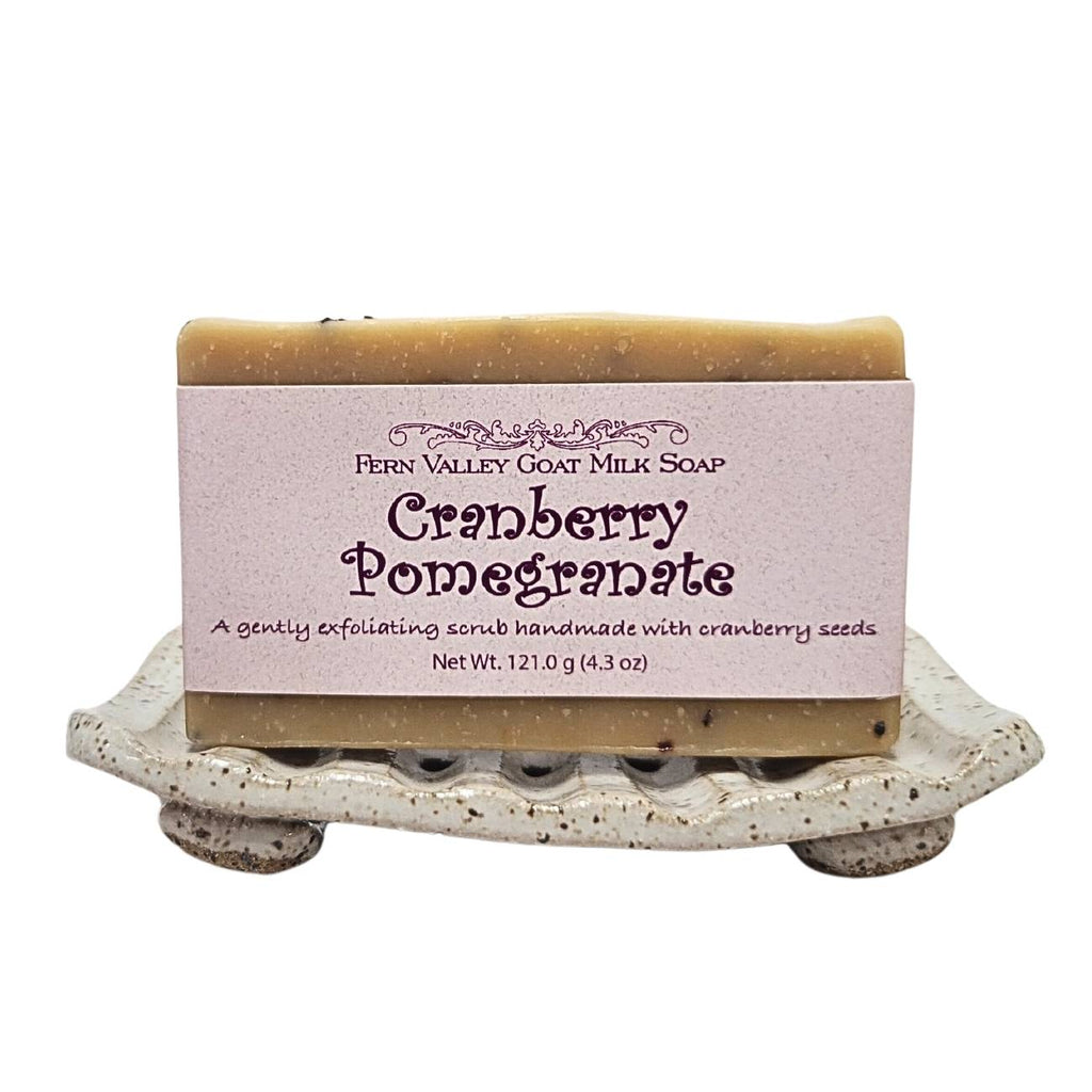 Fern Valley - Natural Goat Milk Soap | Exfoliating Scrub | Cranberry Pomegranate