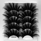5D 25mm - 5 Pairs Mink Eyelashes Multi-Layer Lengthening Thick Thickened False Eyelashes