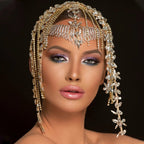 Leaf Water Diamond - Stage Chain Tassel Headpiece
