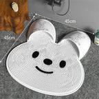 Sili-Rabbit Foot Scrubber & Anti-Slip Bath Mat