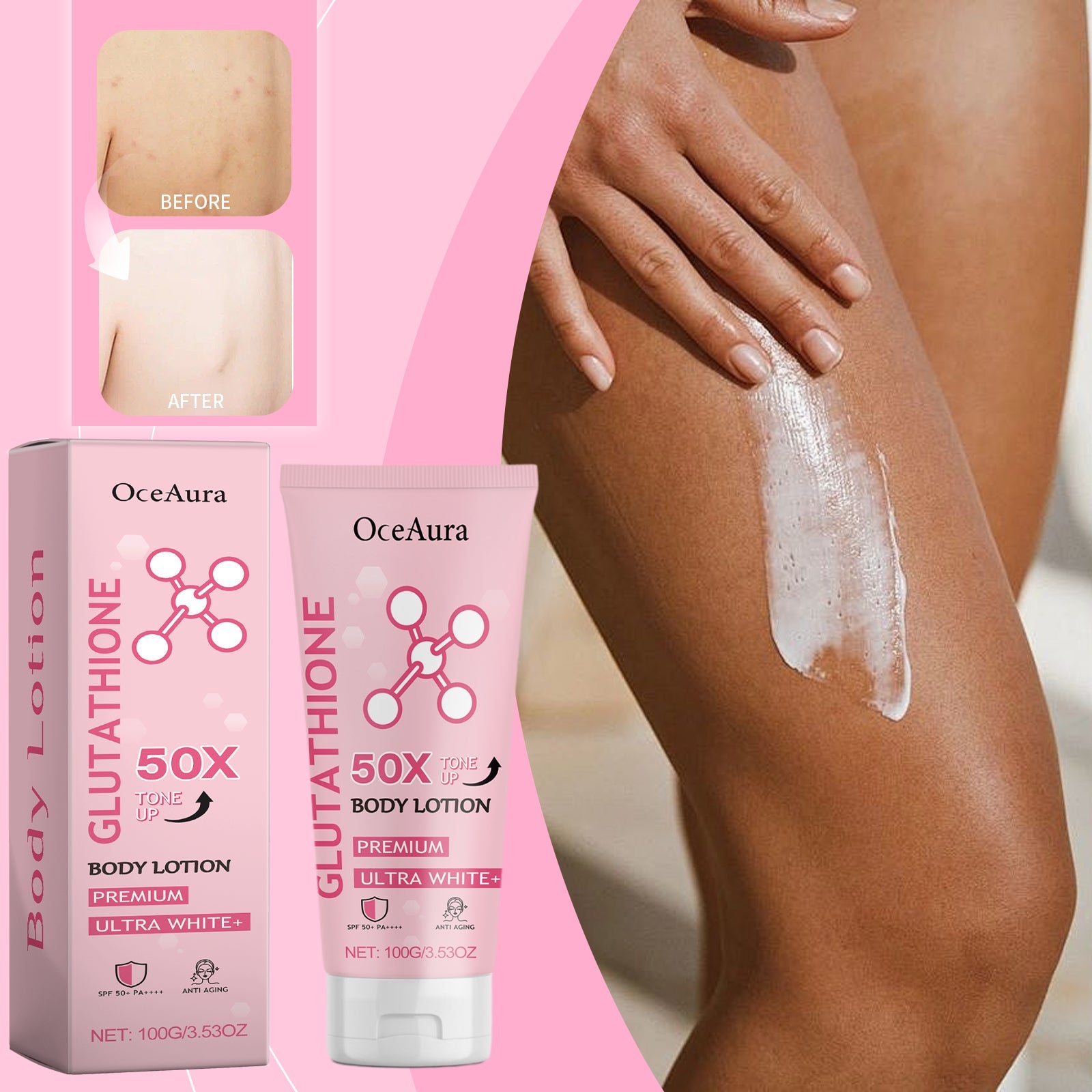 OceAura - Glutathione Body Lotion