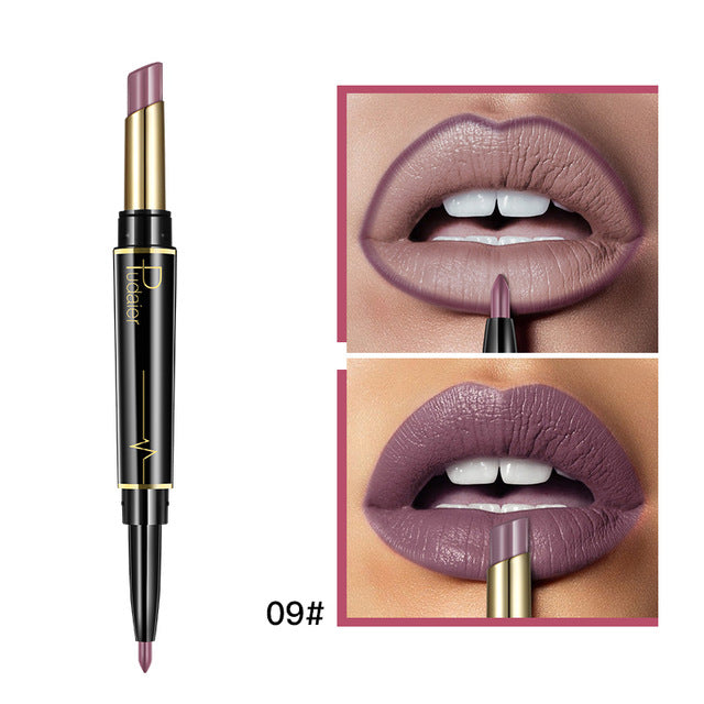 Pudaier - Matte Double Ended Lipstick & Lip Liner