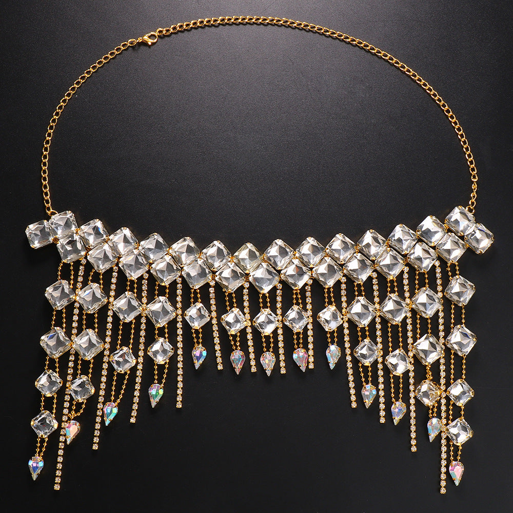 Water Falls - Diamond Tassel Headpiece
