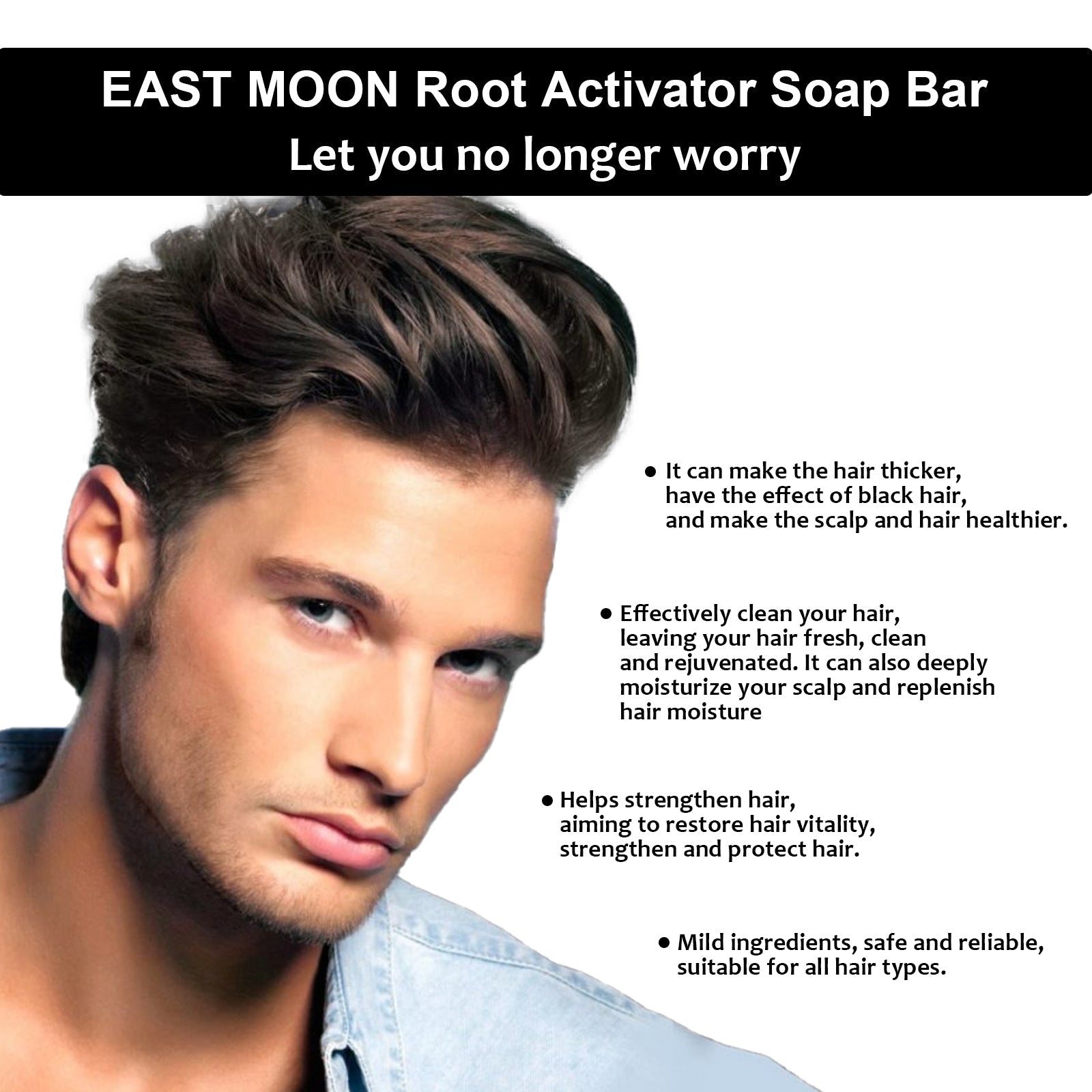 East Moon - Men's Hair Boost Soap Bar