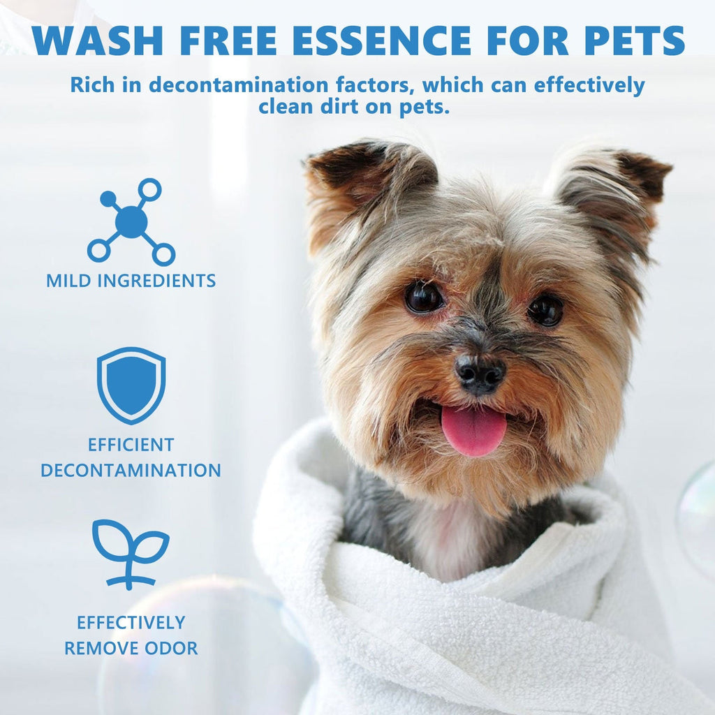 Yegbong - Wash Free Pet No-Rinse Care Odor Essence for Cats and Dogs