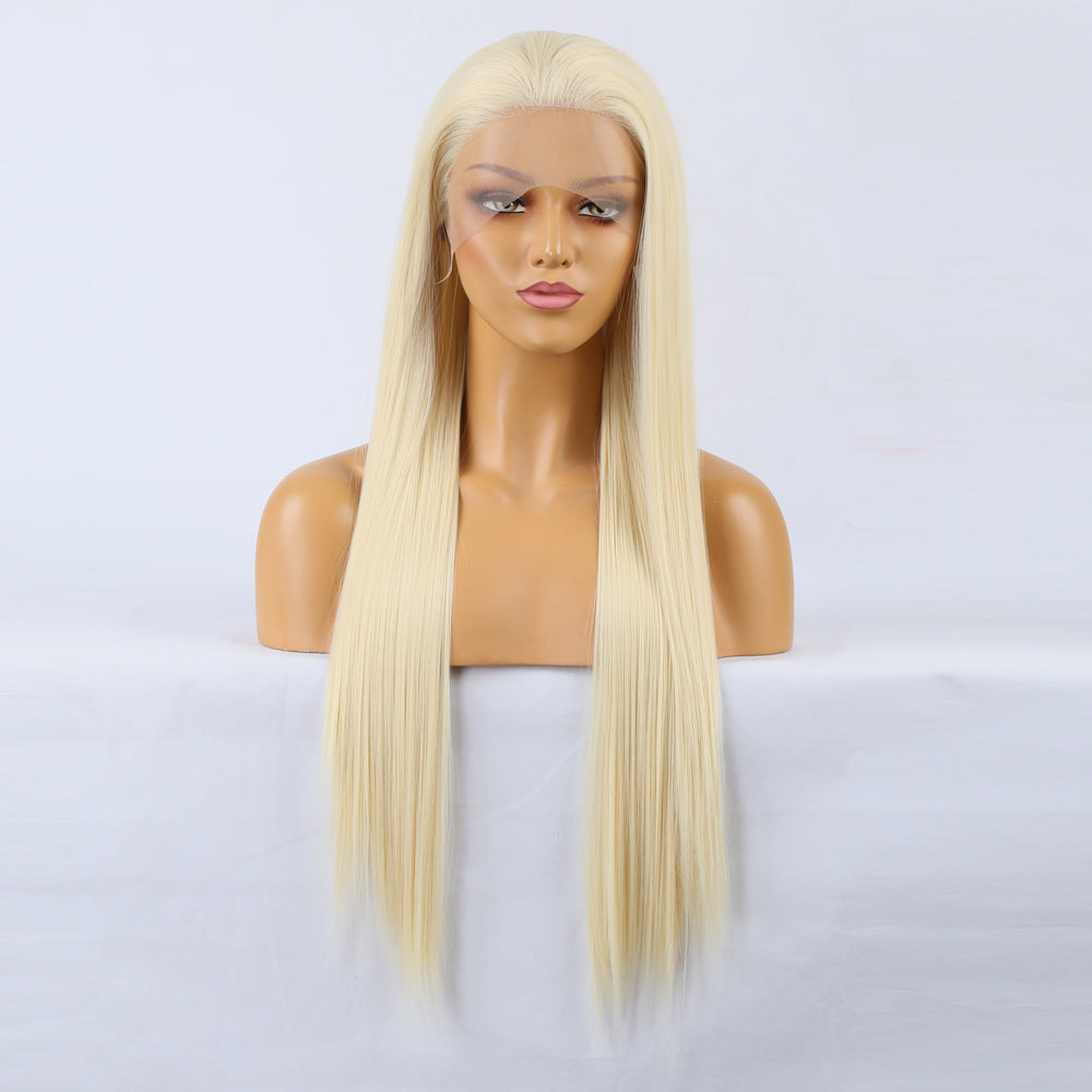 Blonde - Goddess Wig Natural Realistic Chemical Fiber Front Lace 14”-26”