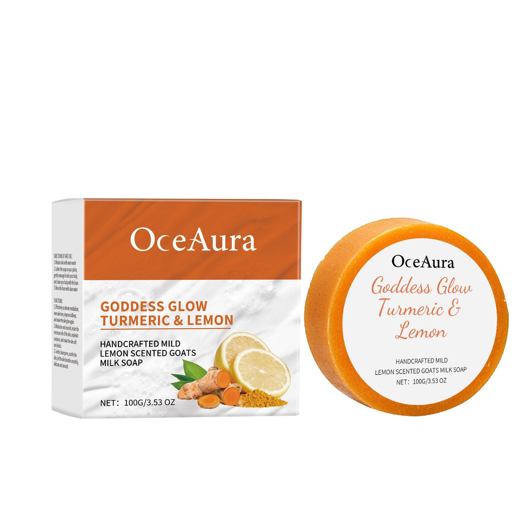 OceAura - Goddess Glow Turmeric & Lemon Handcrafted Milk Soap