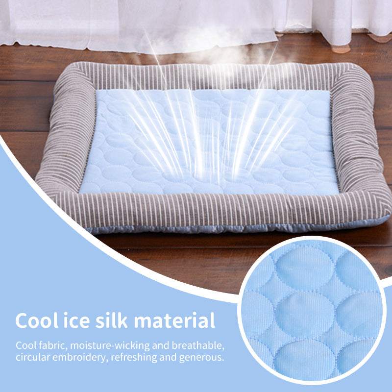 Cooling Pet Mats - Dogs & Cats Ice Silk, Breathable Soft Summer Pads