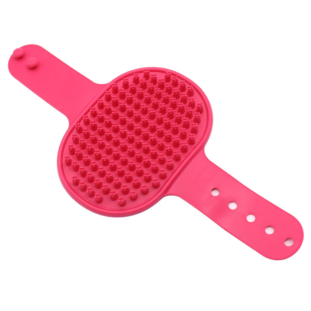 Soft Rubber Pet Brush - Pet Bath Silicone Comb Hair Remover & Massager