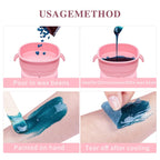 Portable Hot Waxing Kit with Silicone Waxing Pot