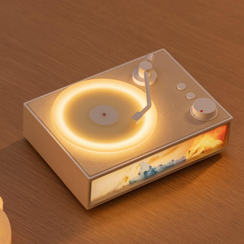 Turntable - Wireless Bluetooth Speaker Ambient Light Aromatherapy Diffuser (High-Quality Sound)