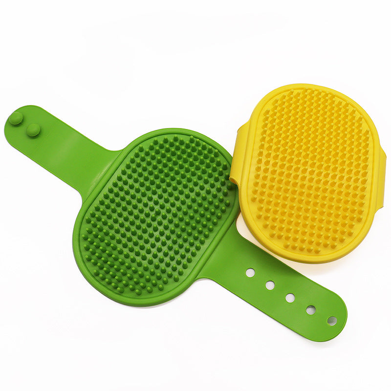 Soft Rubber Pet Brush - Pet Bath Silicone Comb Hair Remover & Massager