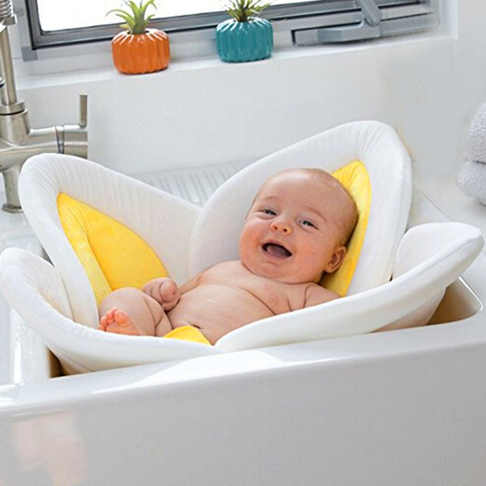 Bloom - Baby Bath Blooming Flower (Sink & Baby Bath Safe) Infant Foldable Security Petal Seat Pads