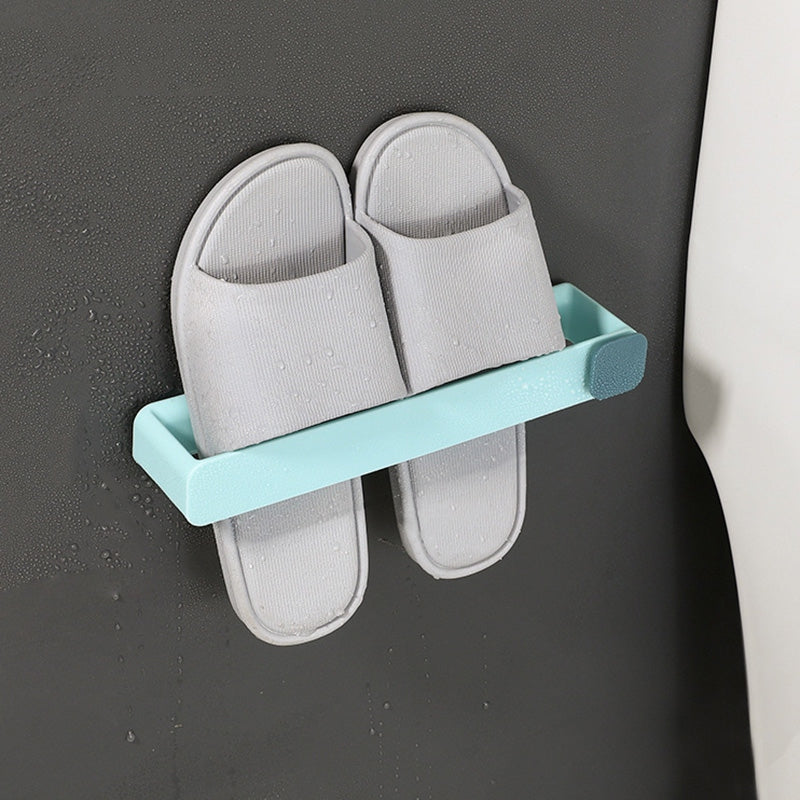Punch-Free Bathroom Shoe Rack - Bathroom Slippers Rack Wall Storage Rack
