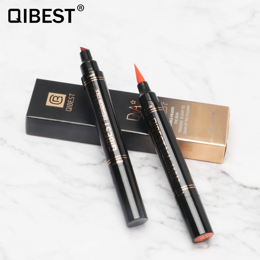 Qibest - Double Headed Wing Stamp + Eye Liner