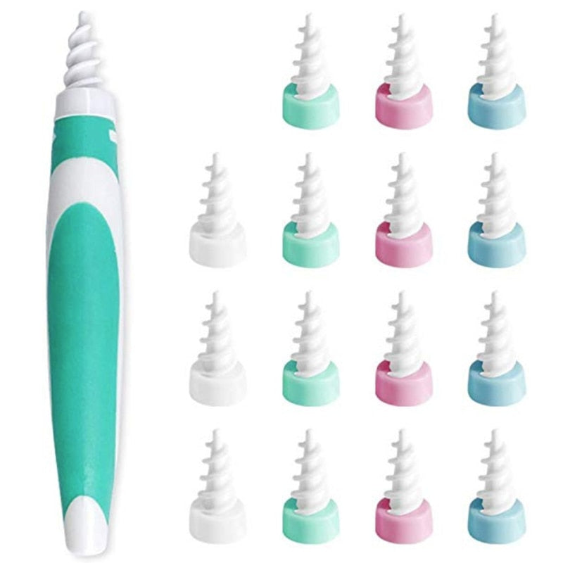 Spiral Ear Wax Removal Kit - 16 Tips