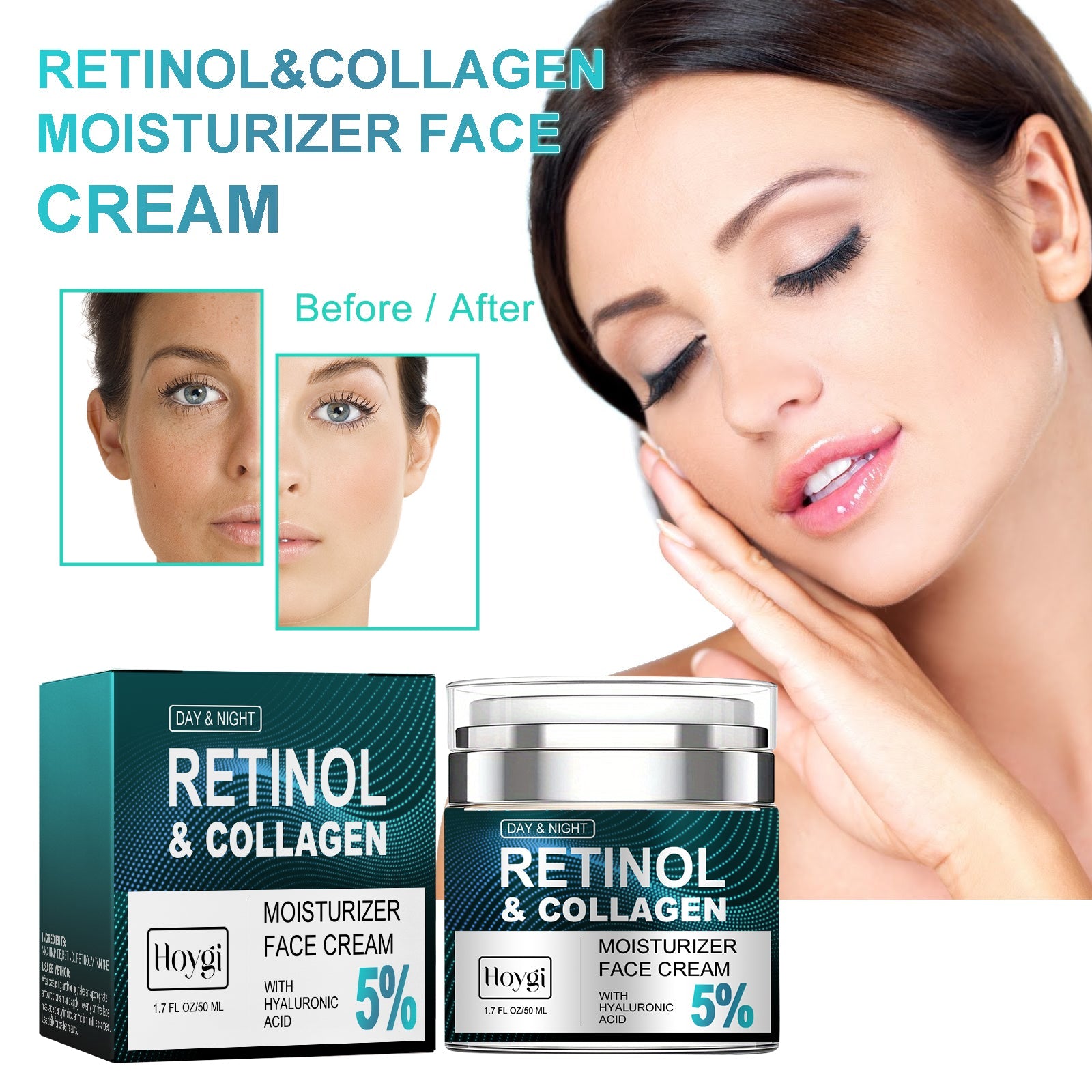 Hoygi - Retinol & Collagen Day & Night Moisturizer