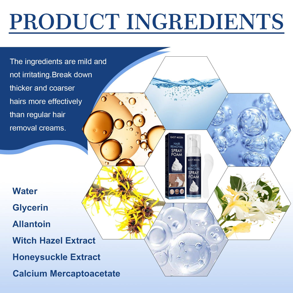 East Moon - Men's Hair Removal Spray Foam