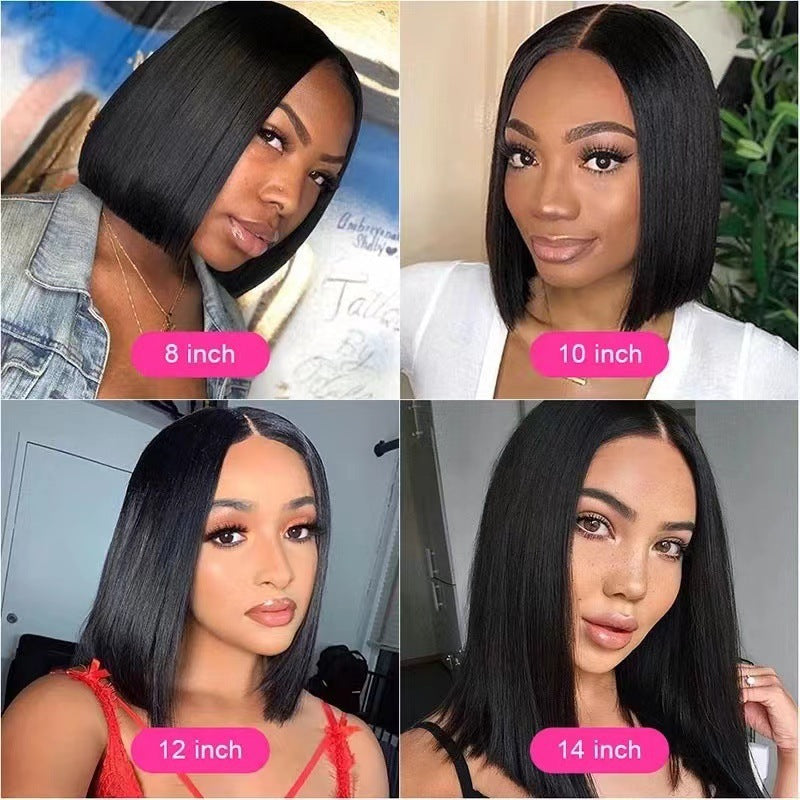 Variety Bobs - High Temperature, Silk, Synthetic Fiber, Front Lace Wigs