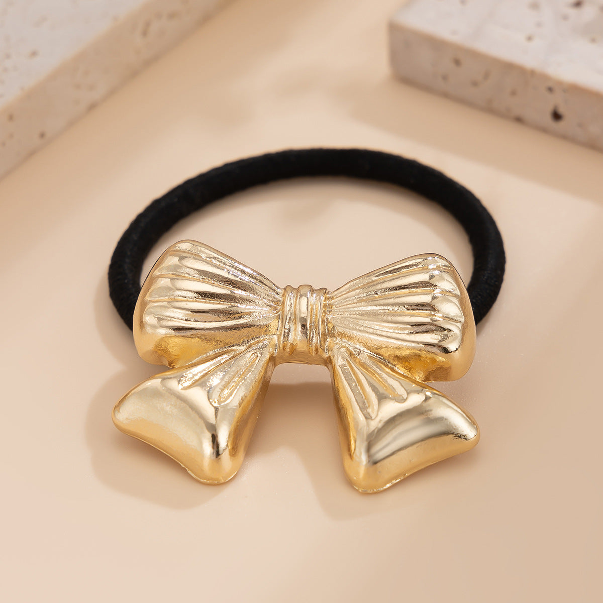 Bow & 5-Petal Flower - Alloy Hair Accessory