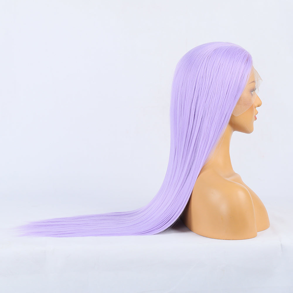 Lavender - Goddess Wig Natural Realistic Chemical Fiber Front Lace 14”-26”