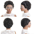 Black - Short Curly Pixie Wig