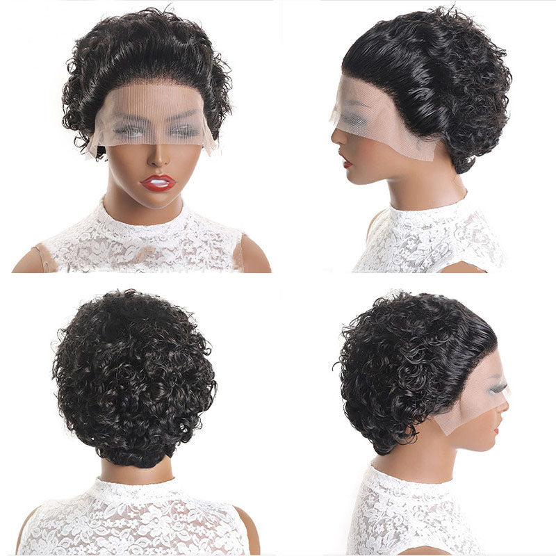 Black - Short Curly Pixie Wig