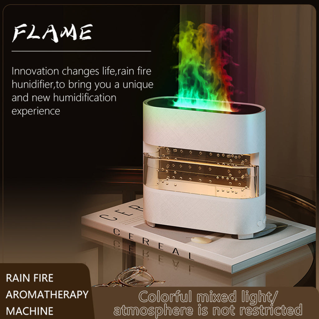 Water & Fire - Ultrasonic LED Humidifier & Aromatherapy Diffuser With Remote