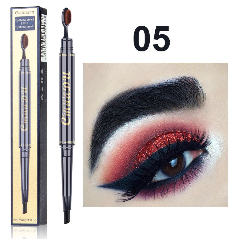 CmaaDu - 2 In 1 Eyebrow Pencil & Brush