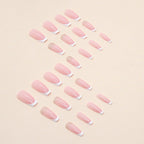 Multi Option- W477 Pink French Tip, W472 Black Luxe, W473 Heart Swirl False Nails