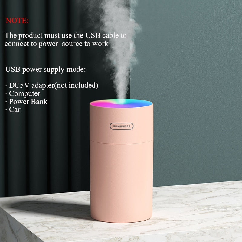 LED Colors - USB Humidifier & Aromatherapy Diffuser