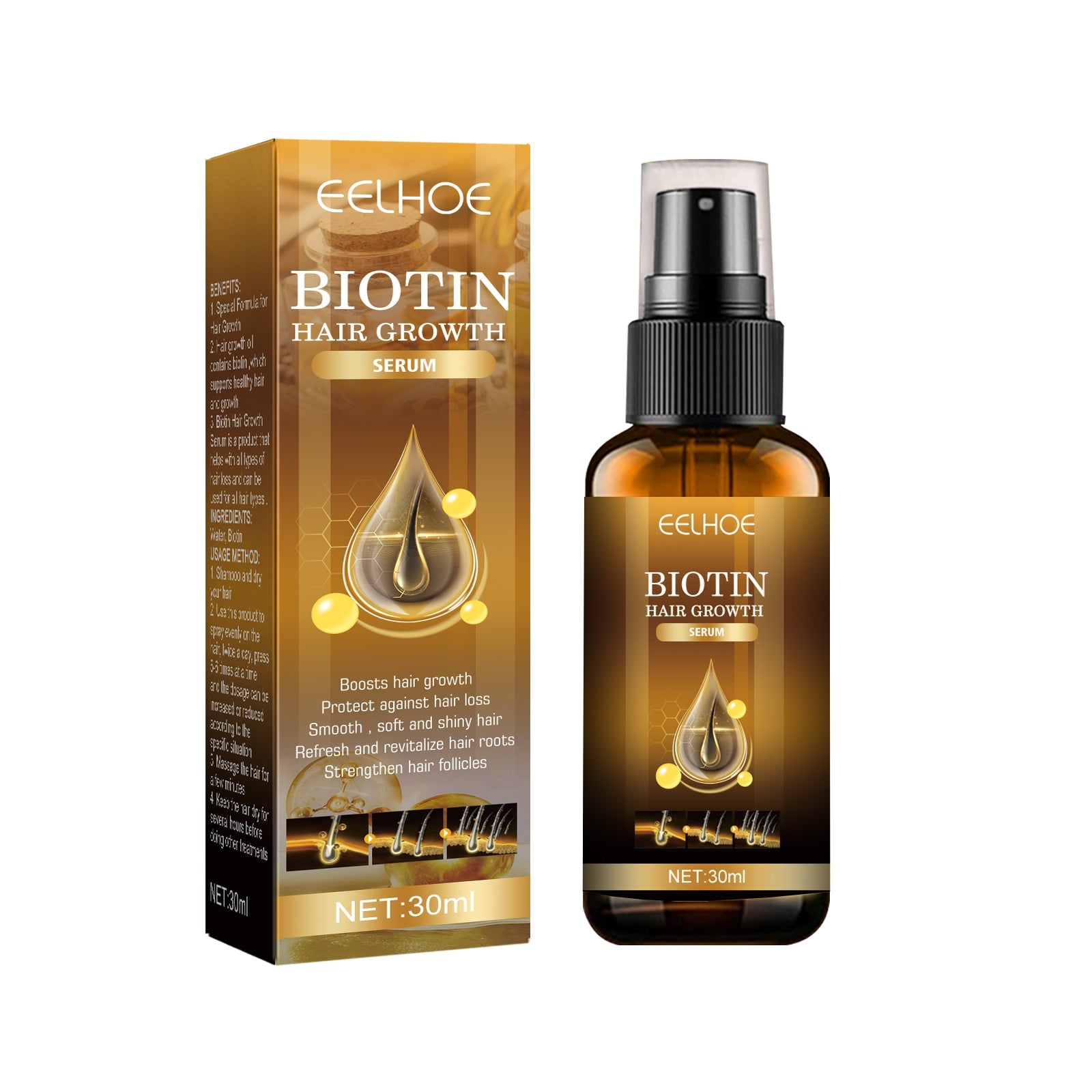 Eelhoe - Biotin Hair Growth Spray