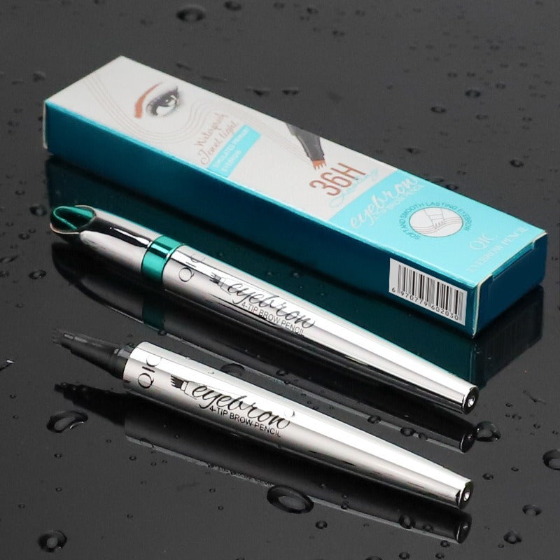 QIC - Long-Lasting Waterproof 4 Tip Eyebrow Eyebrow Pencil