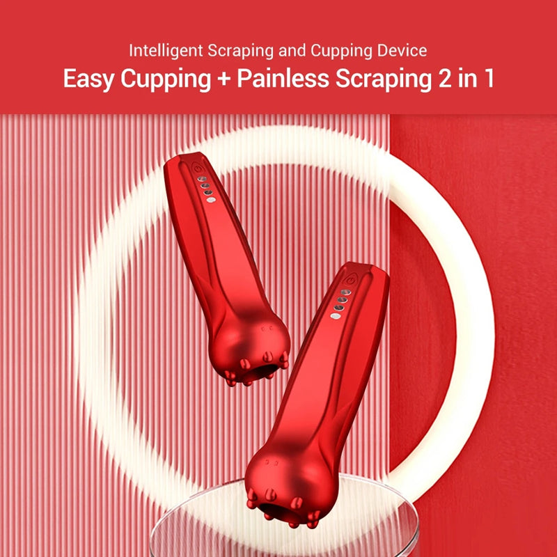 Electric Cupping Therapy Device - Multifunctional Vacuum Cupping & Scraping Massager