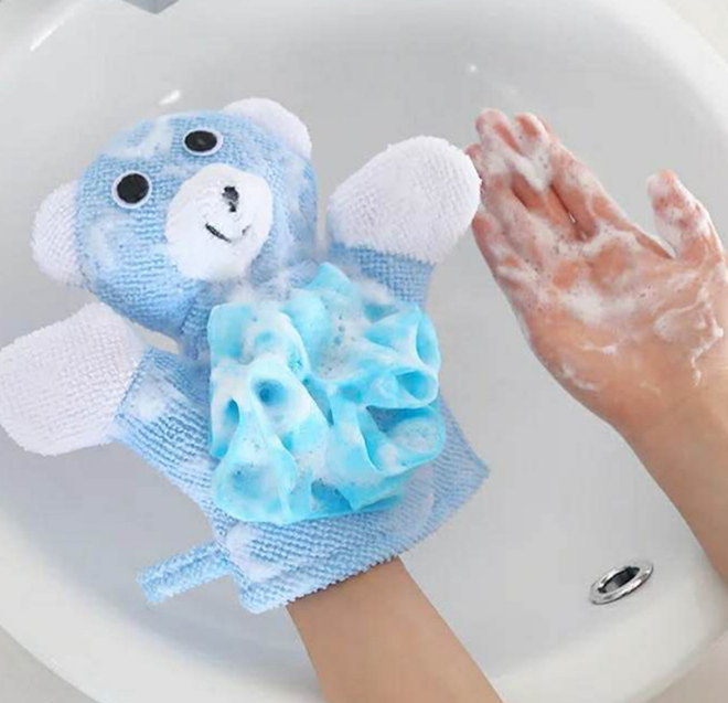 2 Pcs Children's Baby Wash Cloth (5 Colors & Animal Styles)