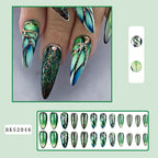 Nail Art - Mid Length Almond Nails (10 Sets/Multi Option)